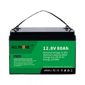 ການທົດແທນອາຊິດນໍາທີ່ນິຍົມທີ່ສຸດ Solar RV Marine LiFePO4 12V 80Ah Lithium Battery